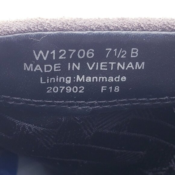 Cole Haan Riona Grand Back Zip Bootie Slouch Ankle Boot Gray Suede Women's 7.5 - Picture 11 of 11